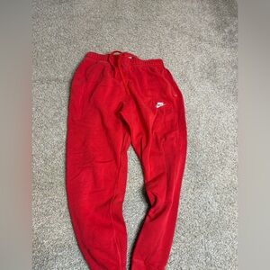 Nike Men Red Sweatpants